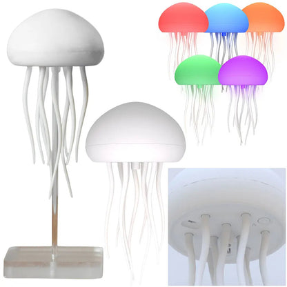 Voice Control RGB Gradient Jellyfish Night Light 5