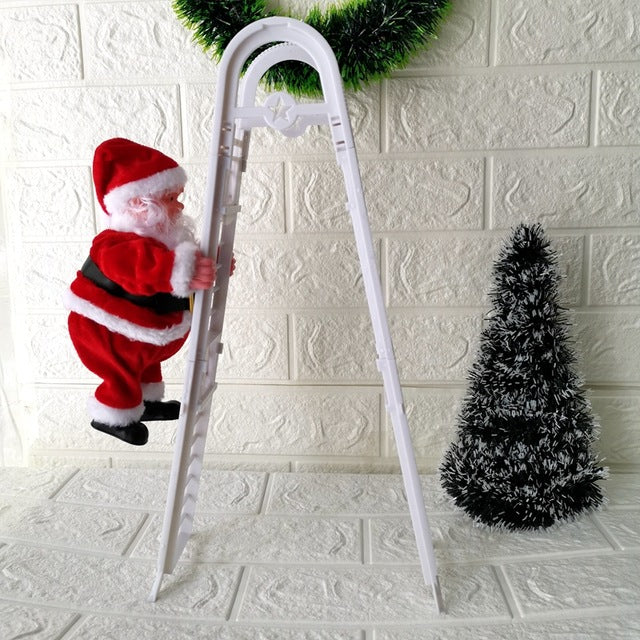 Christmas Electric  Ladder Climbing Santa 5