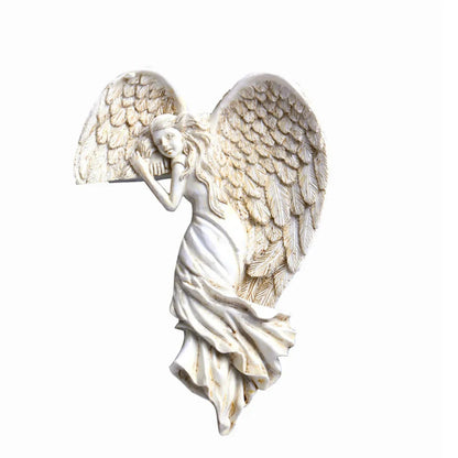 Door Frame Angel Wing Sculpture Retro Wall Decoration 5
