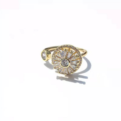Crystal Anxiety Relief Spinning Ring 5