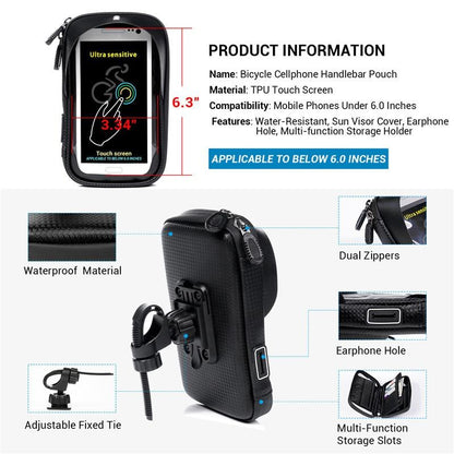 Waterproof Motorcycle Phone Mount 5