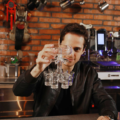 6 Shot Glass Dispenser and Holder 5