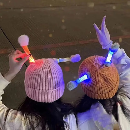 Glowing Little Monster Knit Hat 5
