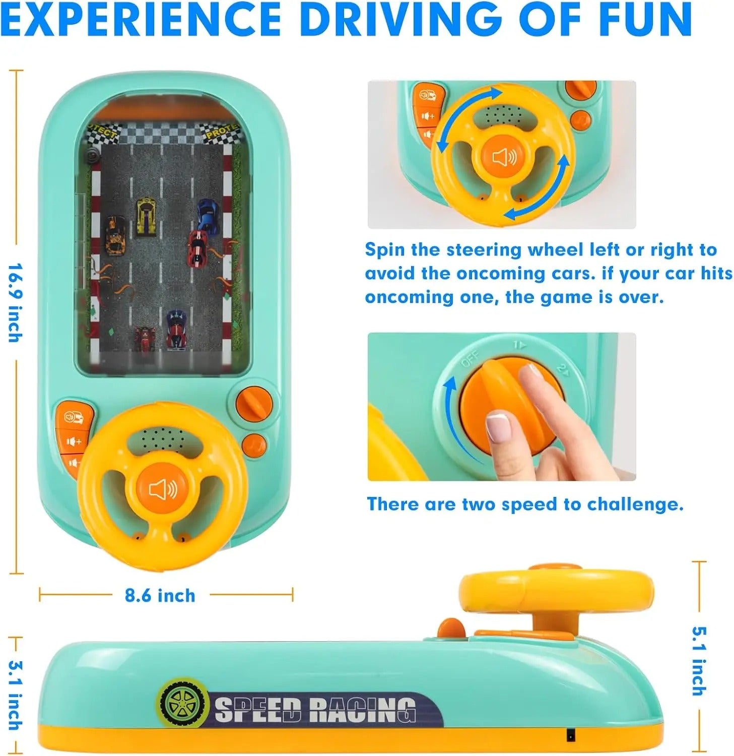 Kids Steering Wheel Racing Game Toy 5