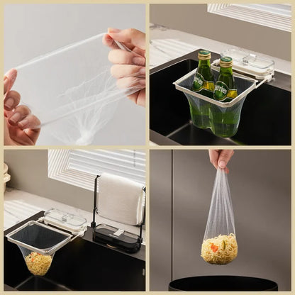 Hanging Mesh Foldable Sink Strainer Rack 5