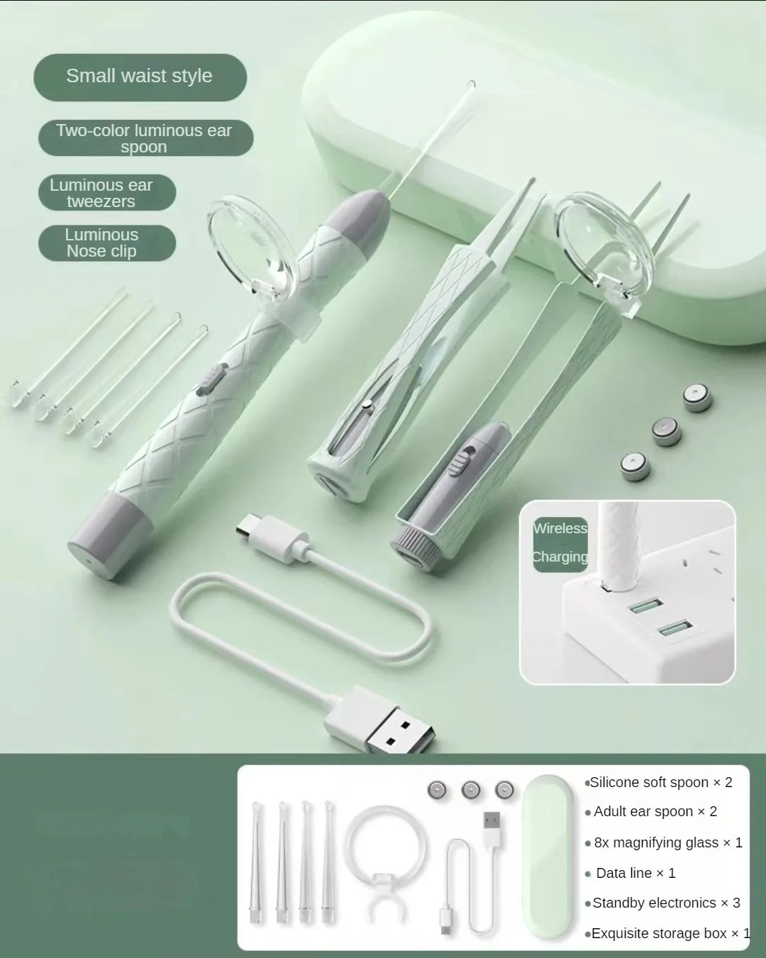 Luminous Ear Spoon Set Ear Wax Remover 5