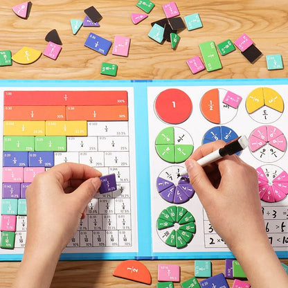 Magnetic Fraction Educational Puzzle 5