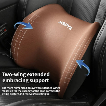Memory Foam Car Headrest & Lumbar Support Cushion 5