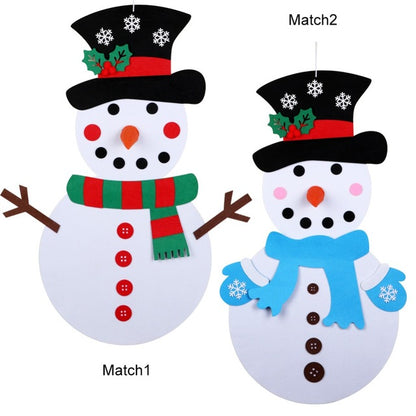 DIY Felt Christmas Snowman or Tree - Children's Favorite Gift 3