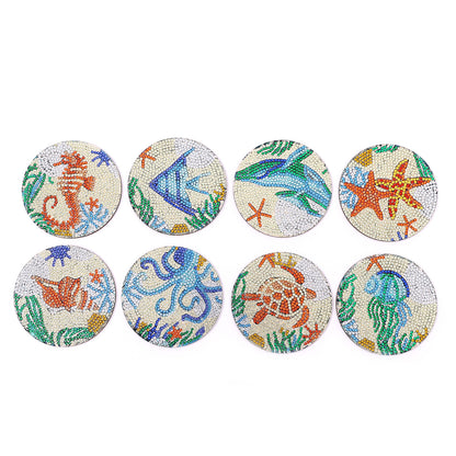 DIY MARINE DIAMOND PAINTING COASTERS 6