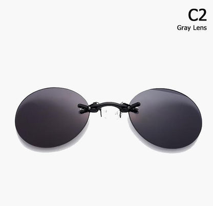 Men's Rimless Clamp Glasses 6