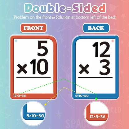 Math Flash Cards Learning Pack 6