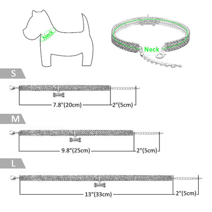 Bling Rhinestone Dog Collar Crystal Puppy 6