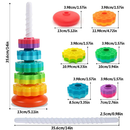Rainbow Stacking Toys 6