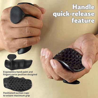 Rubber Gym Grips Fingerless Workout Gym Gloves 6
