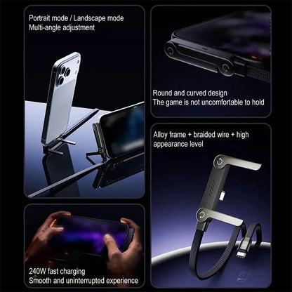 FlexCharge 2-in-1 Fast Charging Cable & Phone Stand 6