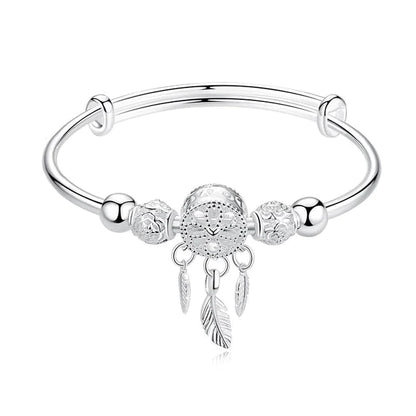 Sterling Silver Dreamcatcher Charm Bracelet 5