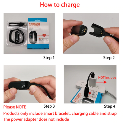 SMART FITNESS WATCH BLUETOOTH BRACELET WRISTBAND 5