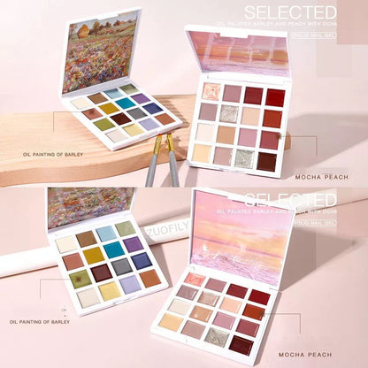 16 Colors Solid Butter Nail Gel Palette 6