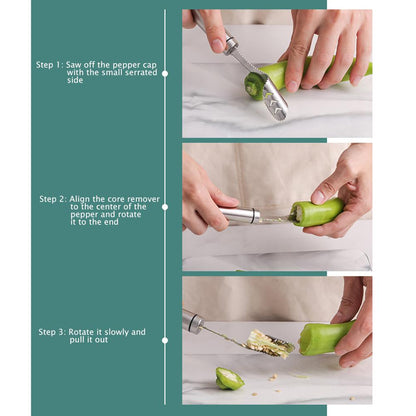 Pepper Seed Corer Remover 6