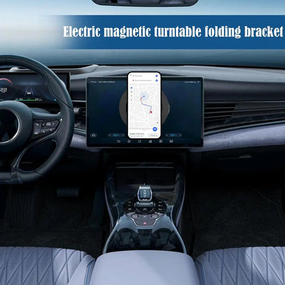 360° Rotating Electric Suction Magnetic Car Phone Holder 6