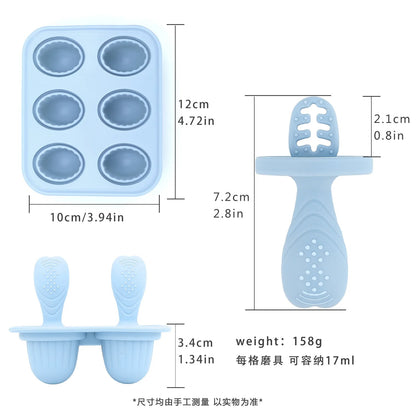ChillBite Silicone Baby Popsicle Molds 6