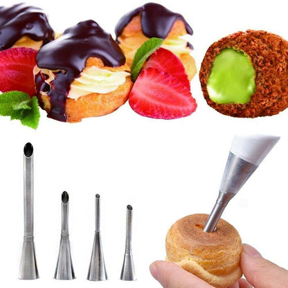 Cream Piping Tip Nozzles Kit 6