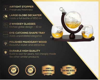 GLOBE DECANTER WITH SHIP 6