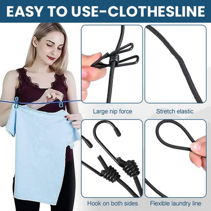 Portable Clothesline for Camping/Backyard/RV 6