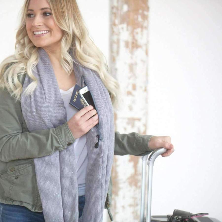 Scarf with convertible pocket 6