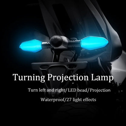 Motorcycle LED Turn Signal Lights Projector 6