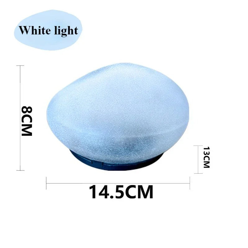 Solar Garden Lights Outdoor Pebble Shape 6
