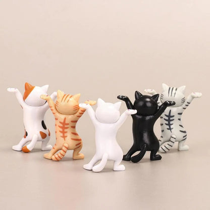 (5PCs) Magnetic Cute Dance Cat Multifunction Holders 6