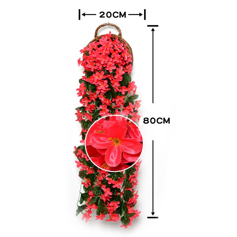 Vivid Artificial Hanging Orchid Bunch 6