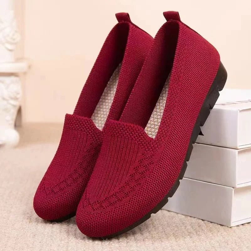 Women's Knit Slip-On Loafers 6