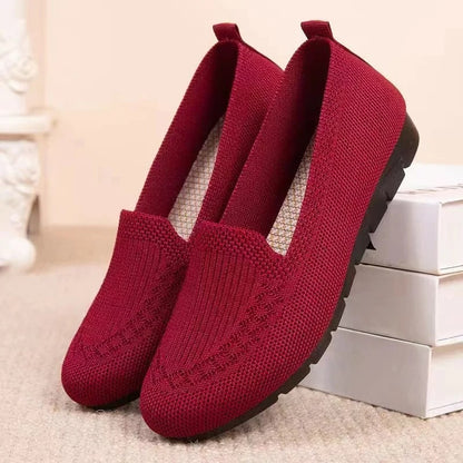 Women's Knit Slip-On Loafers 6