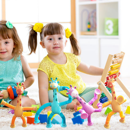 Suction Cup Pop Tube Giraffe Toys-4pcs 6