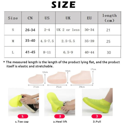 Non-Slip Silicone Rain Shoes & Boots Cover 6
