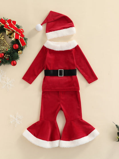 Little Girl Christmas Theme Holiday Bell Set 5
