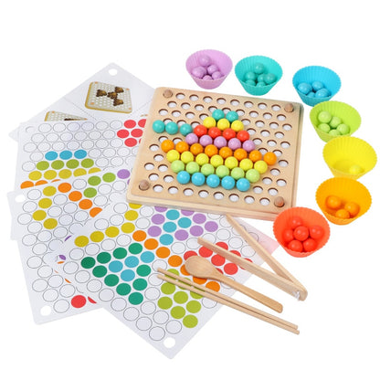 Wooden Go Games Set Dots Shuttle Beads Board Games 6