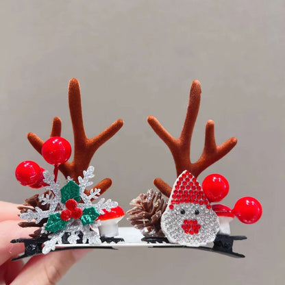 Christmas Girl's Antlers Hairpin 6