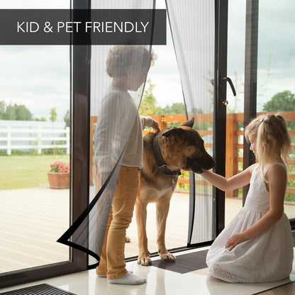 Anti Mosquito Magnetic Self Closing Mesh Screen Door 6