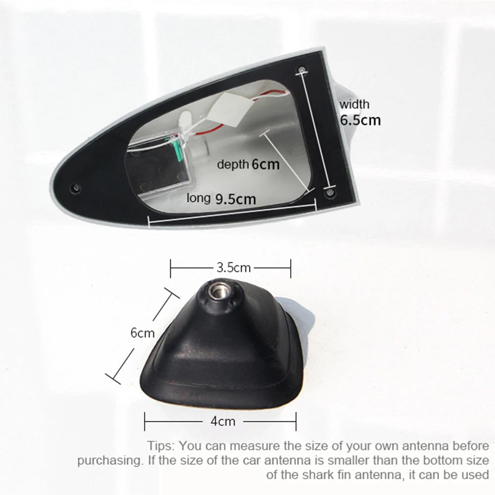 Shark Fin Warning Light Car Antenna 6