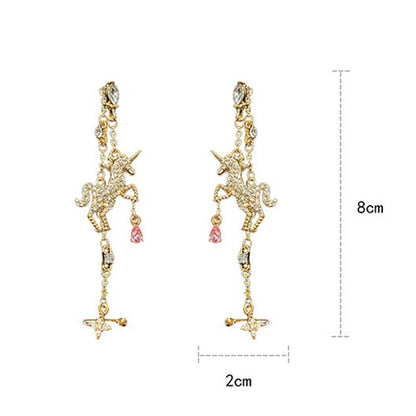 Unicorn Tassel Eear Clip Earring 6