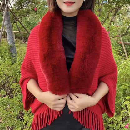 Knitted Loose Thickened Shawl Coat 6