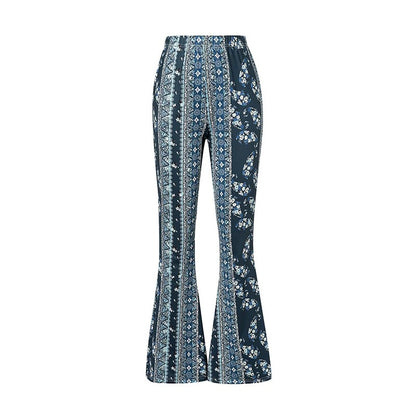 Retro Floral Print Pants 6