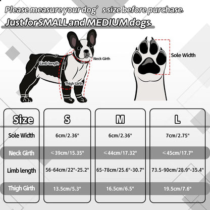 Waterproof Adjustable Suspended Dog Boots 6