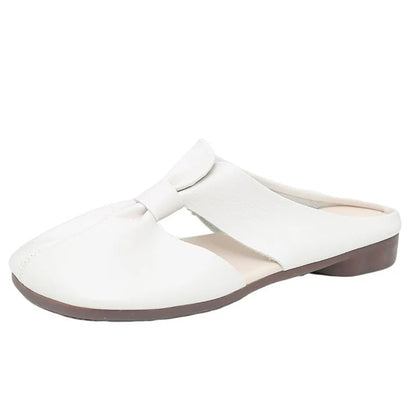 Cut Out Design Flat Mules 6