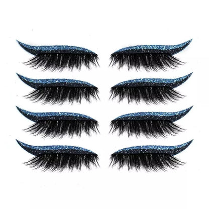 Reusable Eyeliner and Eyelash Stickers with Glitter 6