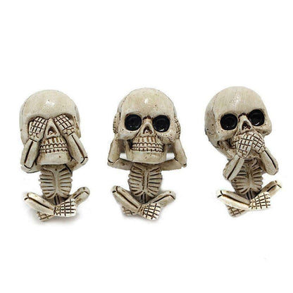 Evil Skull Trio Statue 3 Sets 6